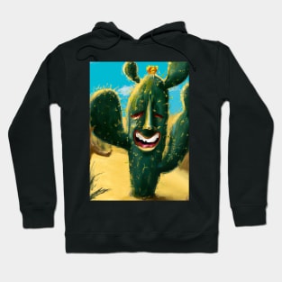 Laughing cactus in the desert Hoodie